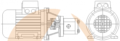 Motor-Pumpeneinheit 1,0ccm/U/400V/Bgr. 1